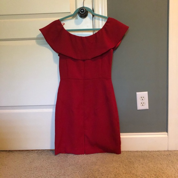 Red Ruffle Dress - Picture 3 of 3
